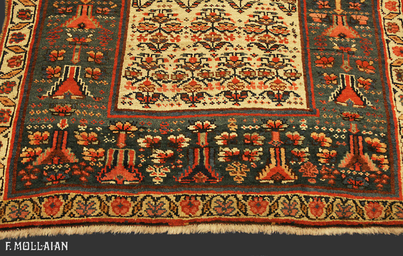 Tapis Couloir Persan Antique Bijar (Bidjar) n°:26064388